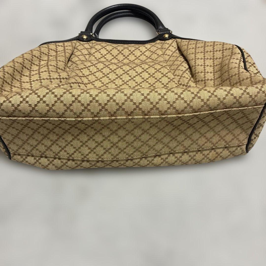 【美品】 GUCCI スーキー ディアマンテ キャンバス レザー バッグ