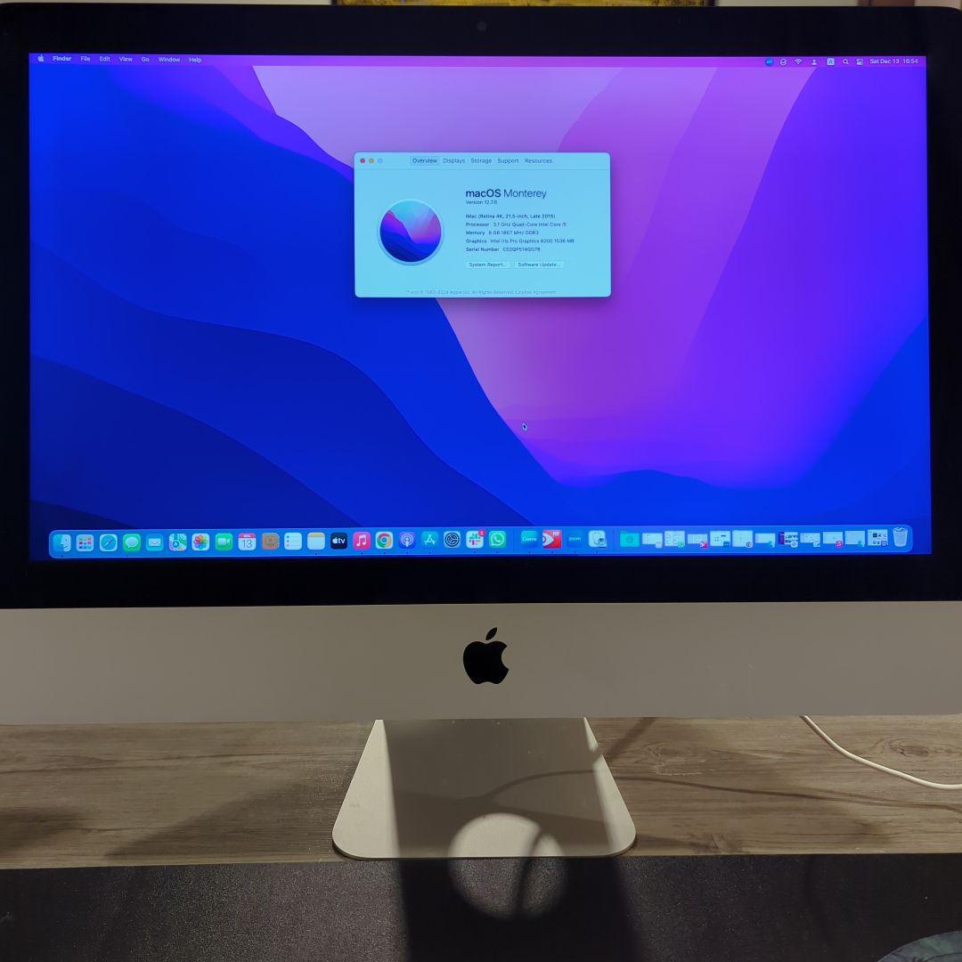 T*o様 iMac 2015 21.5インチ 4K SSD480GB