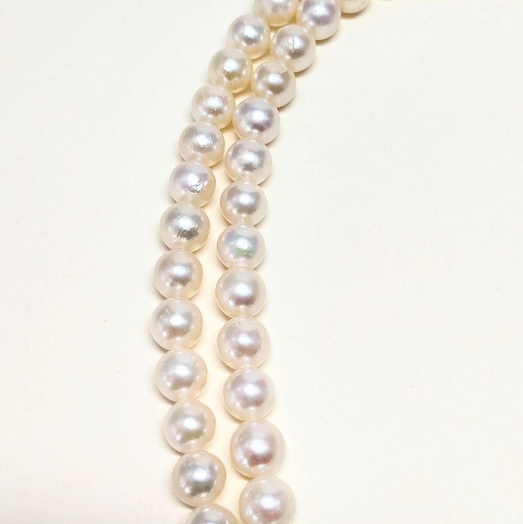 SVあこや本真珠ネックレス　約7.0mm　70cm ホワイト白色系　セミロング