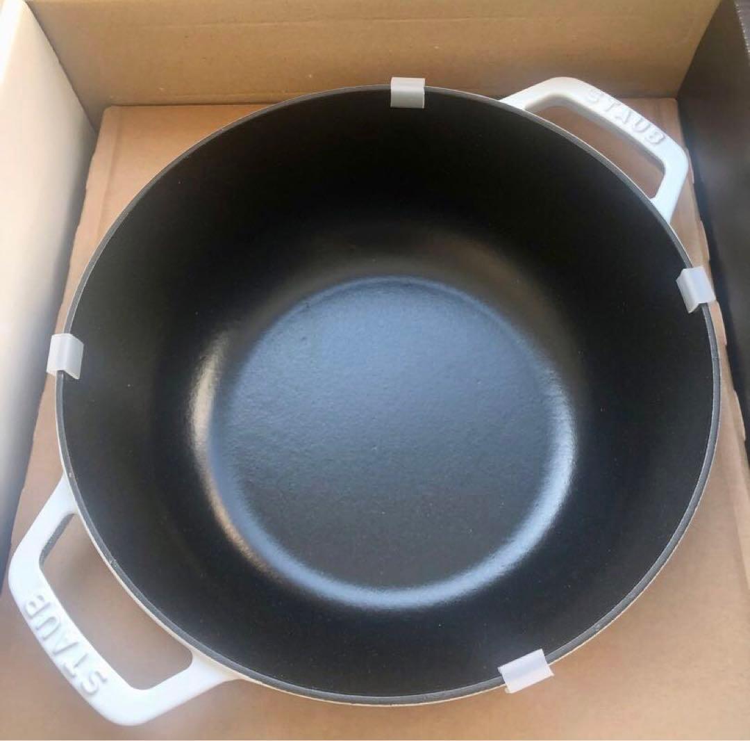 こたそら【新品】ストウブ スノークリスタル ホワイト 24cm