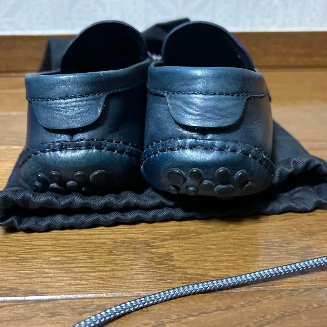 Berluti ネイビー レザー ローファー 保存袋付き