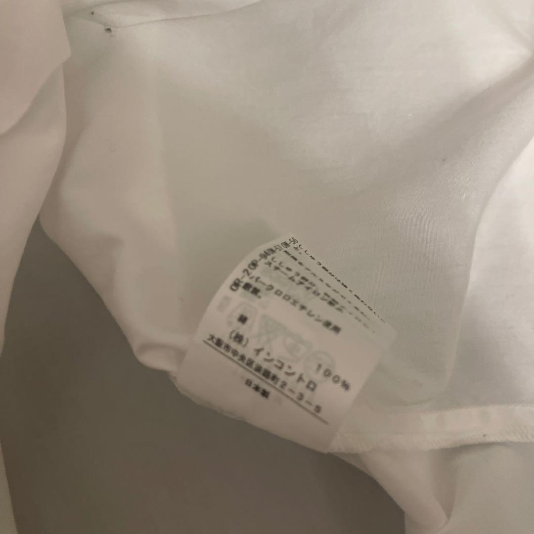 Vivienne westwood ホワイト ボタン付きシャツ 赤ロゴ刺繍