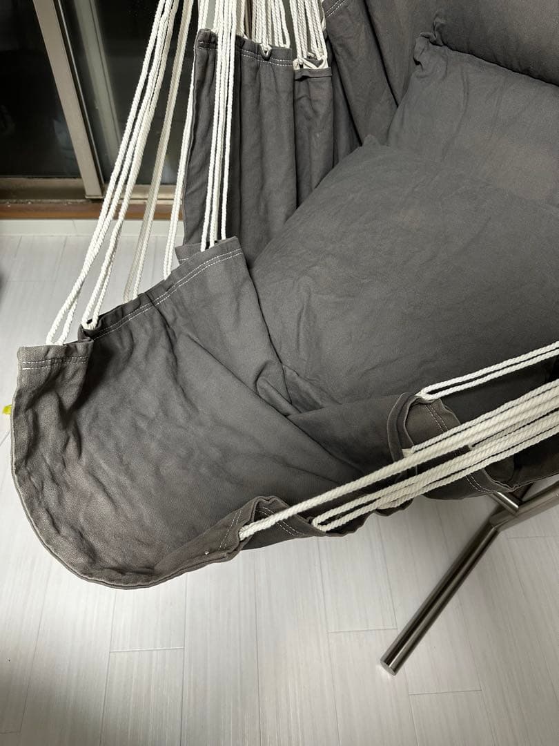 KOMFORTA コンフォルタ ファブリック ハンモックチェア (グレー)