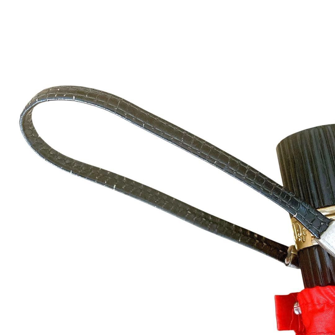 美品✨Dior クリスチャンディオール　折り畳み傘　総柄　トロッター　収納袋付き