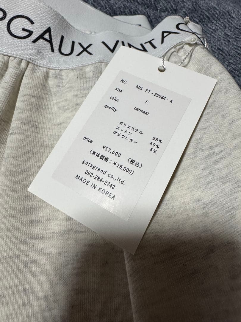 SALE♡新品♡MARGAUX VINTAGE ロゴウエストゴムタックパンツ