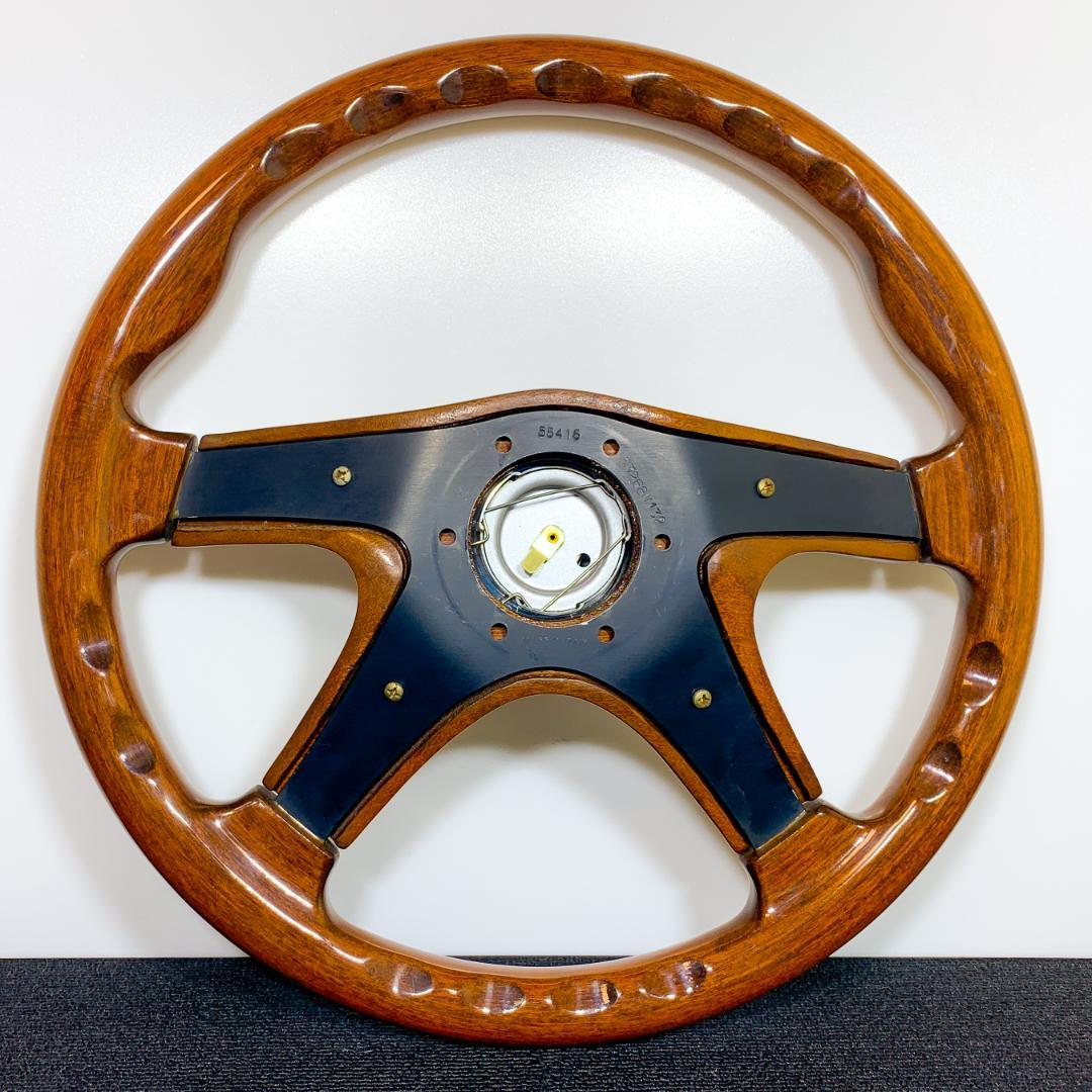 ナルディ ガラ4 ウッドステアリング タイプ4 ホーンボタン（新品おまけ）
