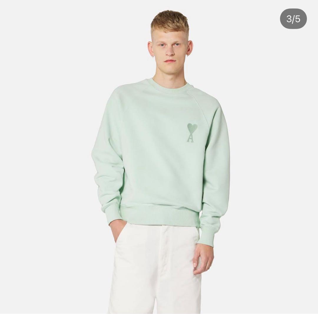 [美品] AMI PARIS｜アミパリ コットン スウェット 長袖 男女共用