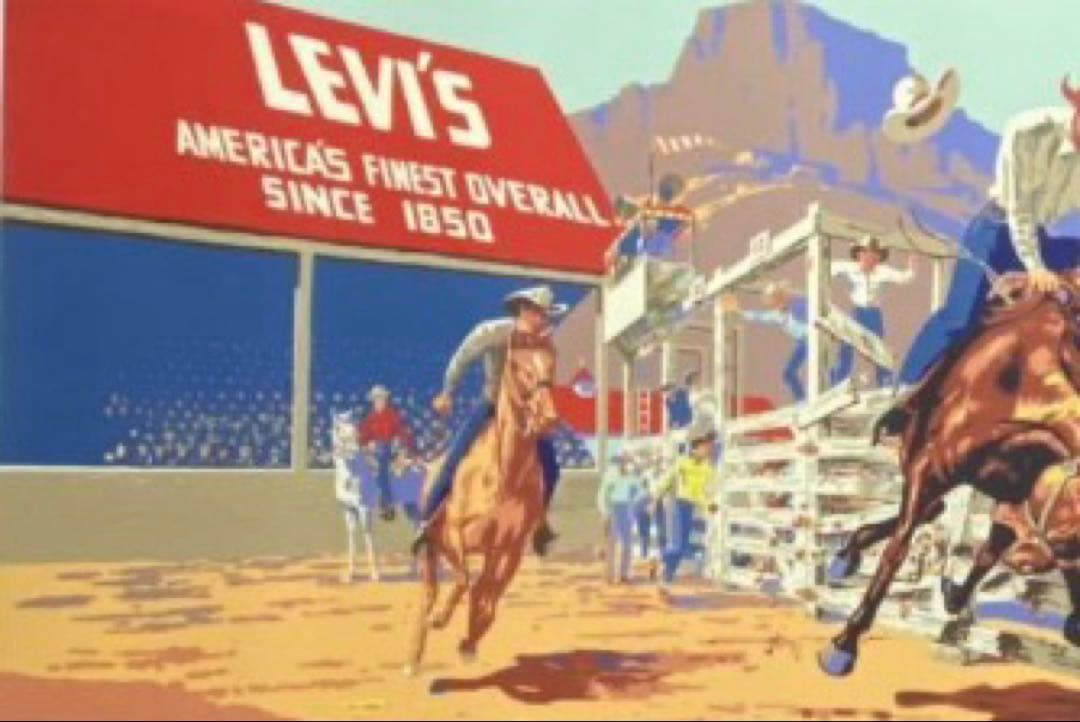 ビンテージ リーバイス 特大ショップバナー LEVI'S ペーパーバナー