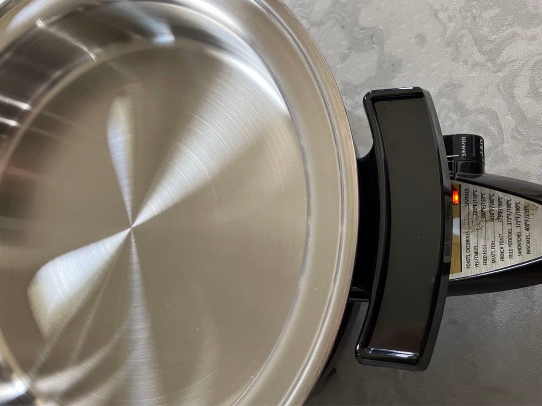 【未使用】 liquid core 浅型　電気フライパン　蓋なし