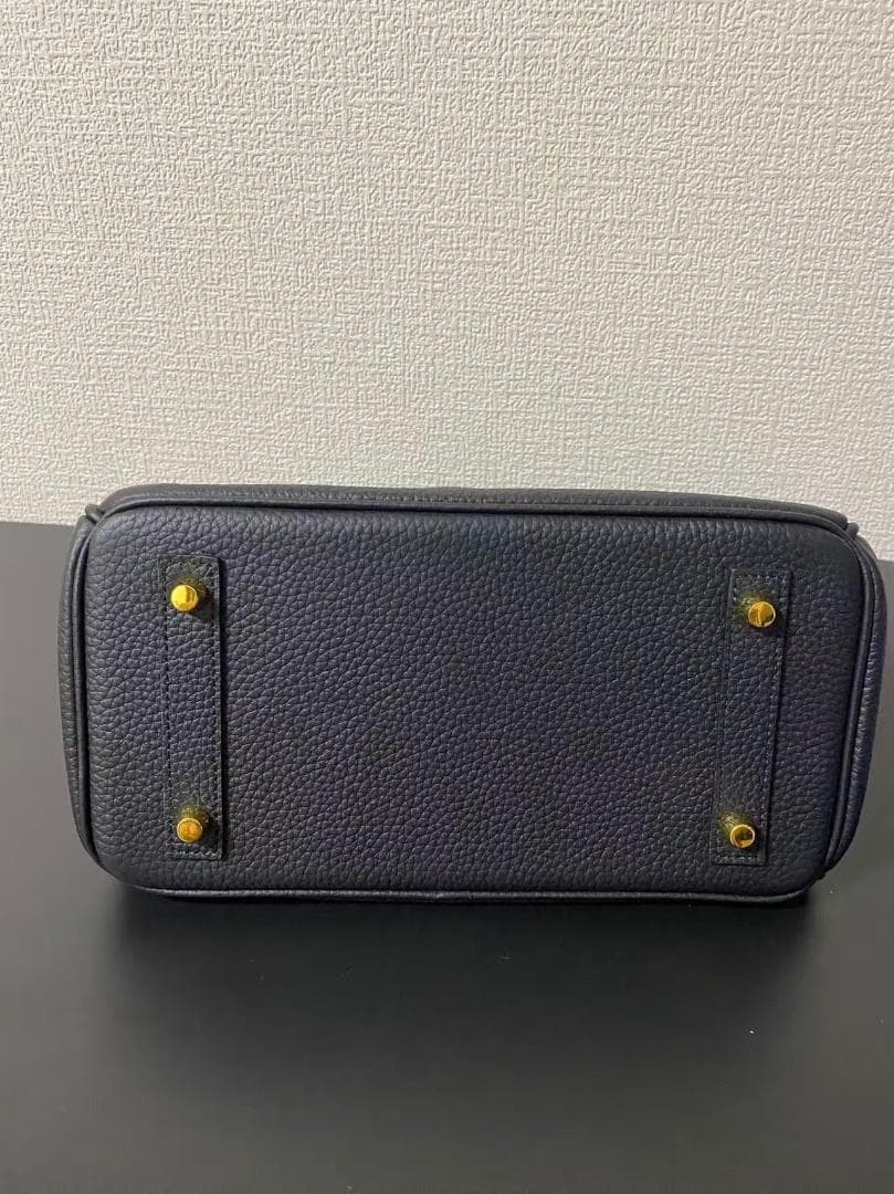 ブラック レザー ハンドバッグ birkin 25*20*13