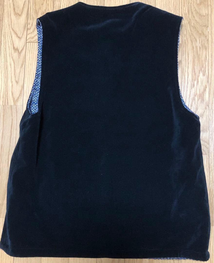 はっせBISOWN TWEED×VELVETEEN ZIPUP VEST