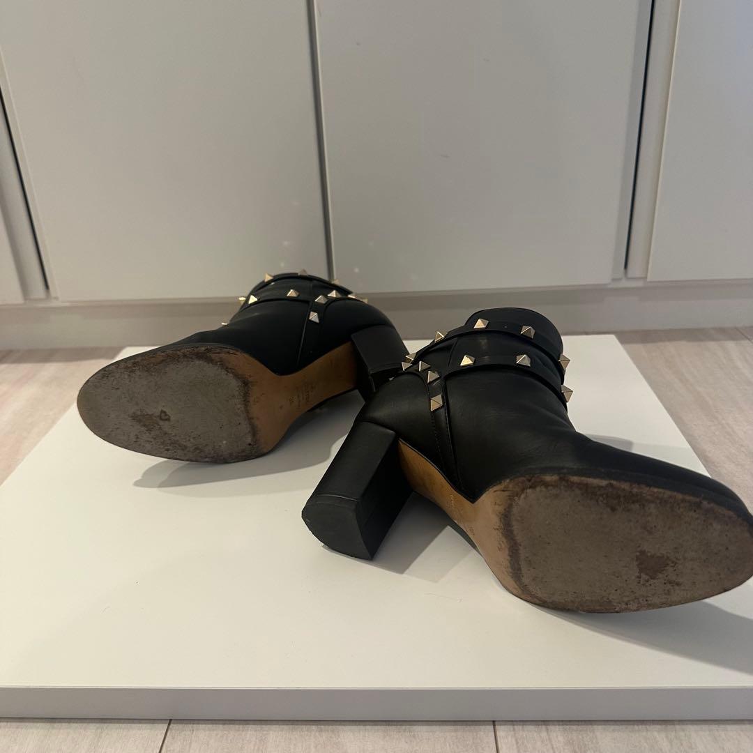 VALENTINO ロックスタッズ アンクル ヒール ブーツ 36サイズ