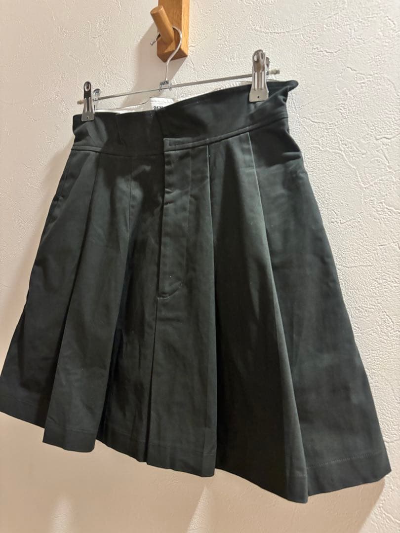 ラフロッグ　ウエストデザインスカート　グレー