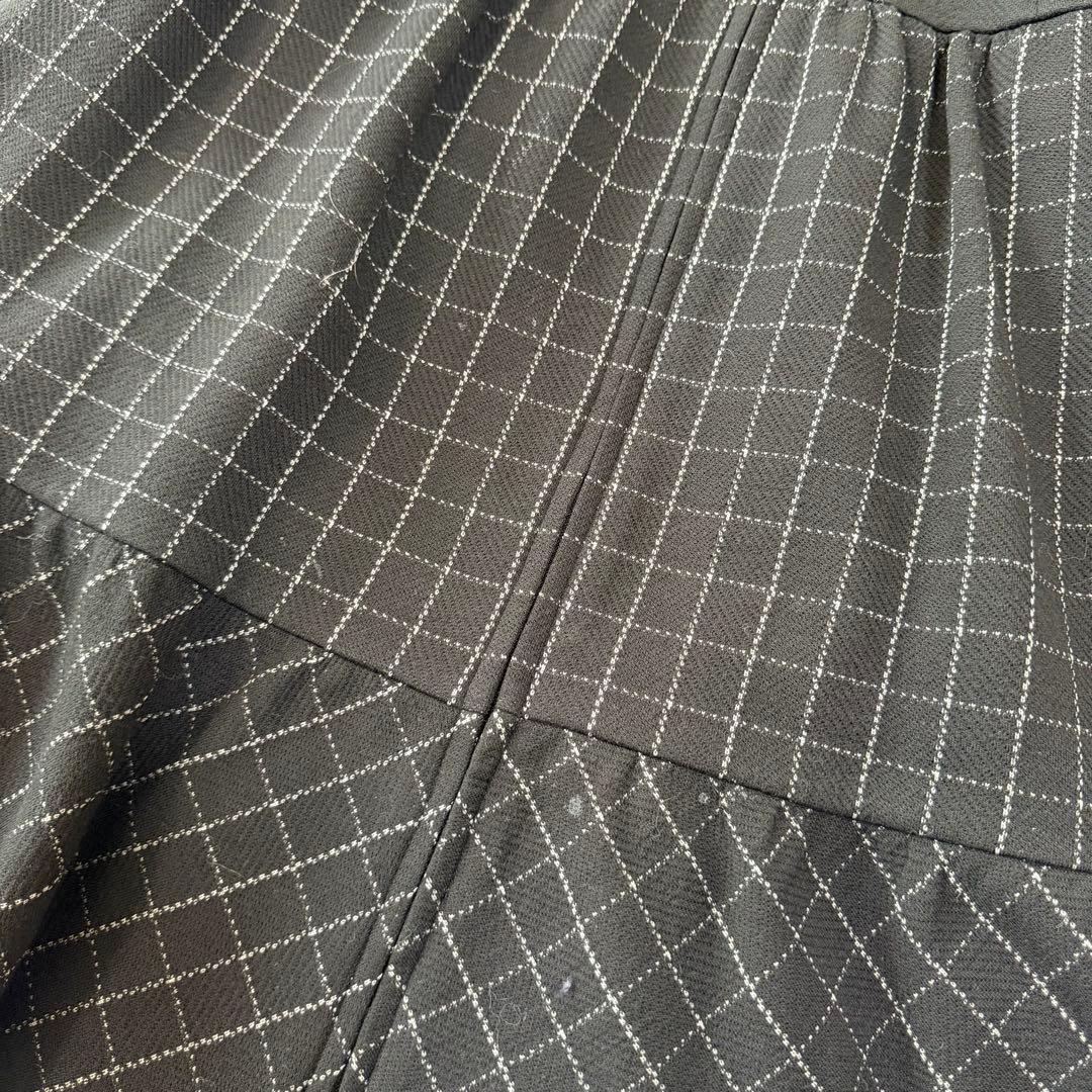 エムズグレイシー ワンピース　チェック　ベルト　襟あり　カメリア　大きい