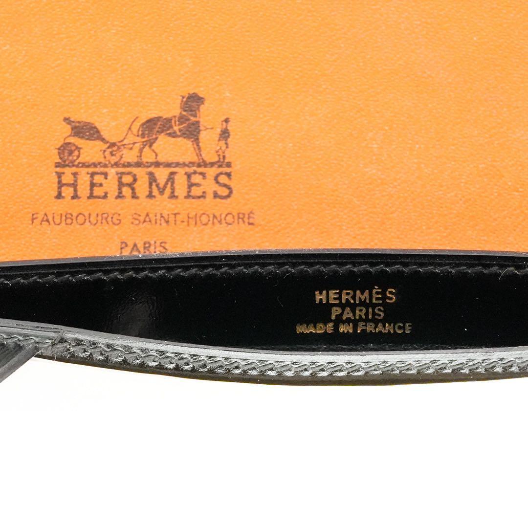 HERMES メモパッド　黒 レザー