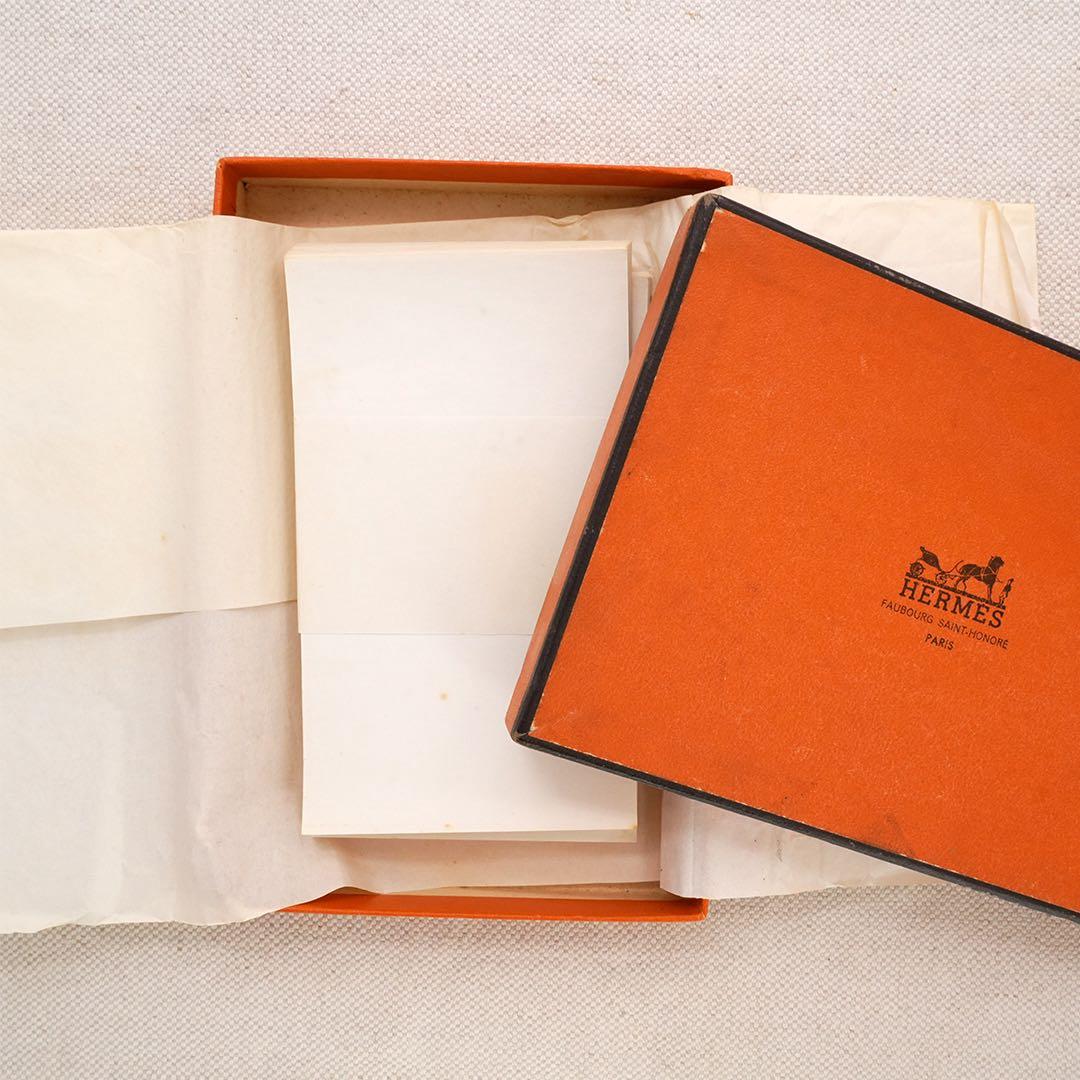 HERMES メモパッド　黒 レザー