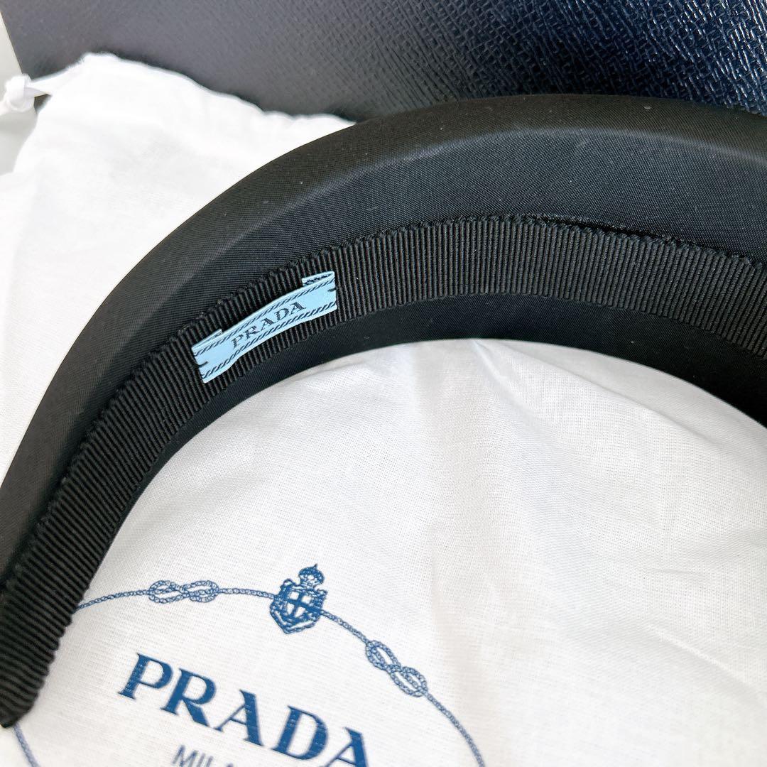 美品【PRADA】プラダ/Re-nyloカチューシャ/ブラック/正規品