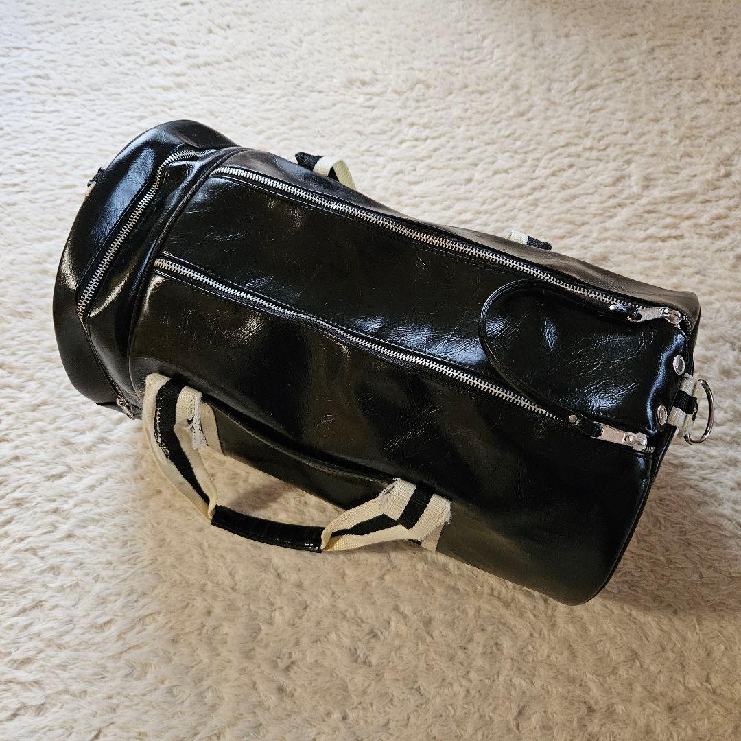 【古着】FRED PERRY　バレルバッグ　ボストンバッグ