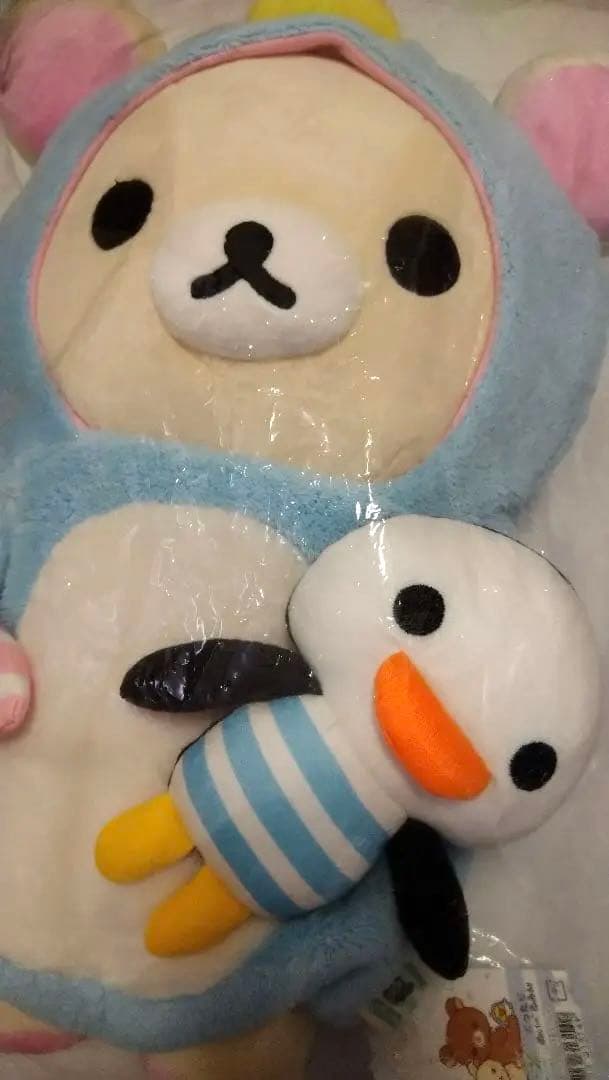 【新品・未開封】コリラックマ　しましまエブリデイ　ぬいぐるみM ペンギン