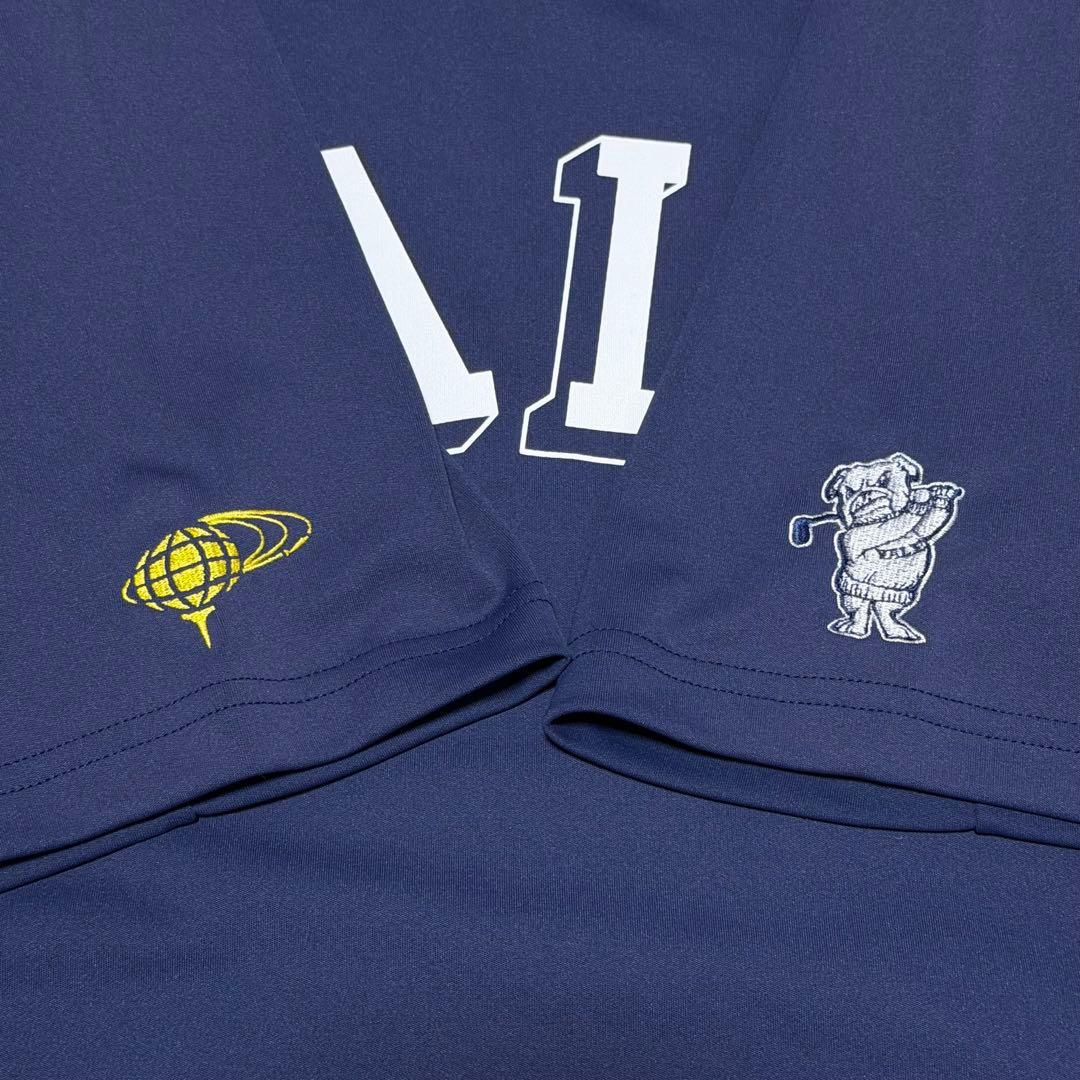 BEAMS GOLF × YALE 半袖ポロシャツ M ネイビー