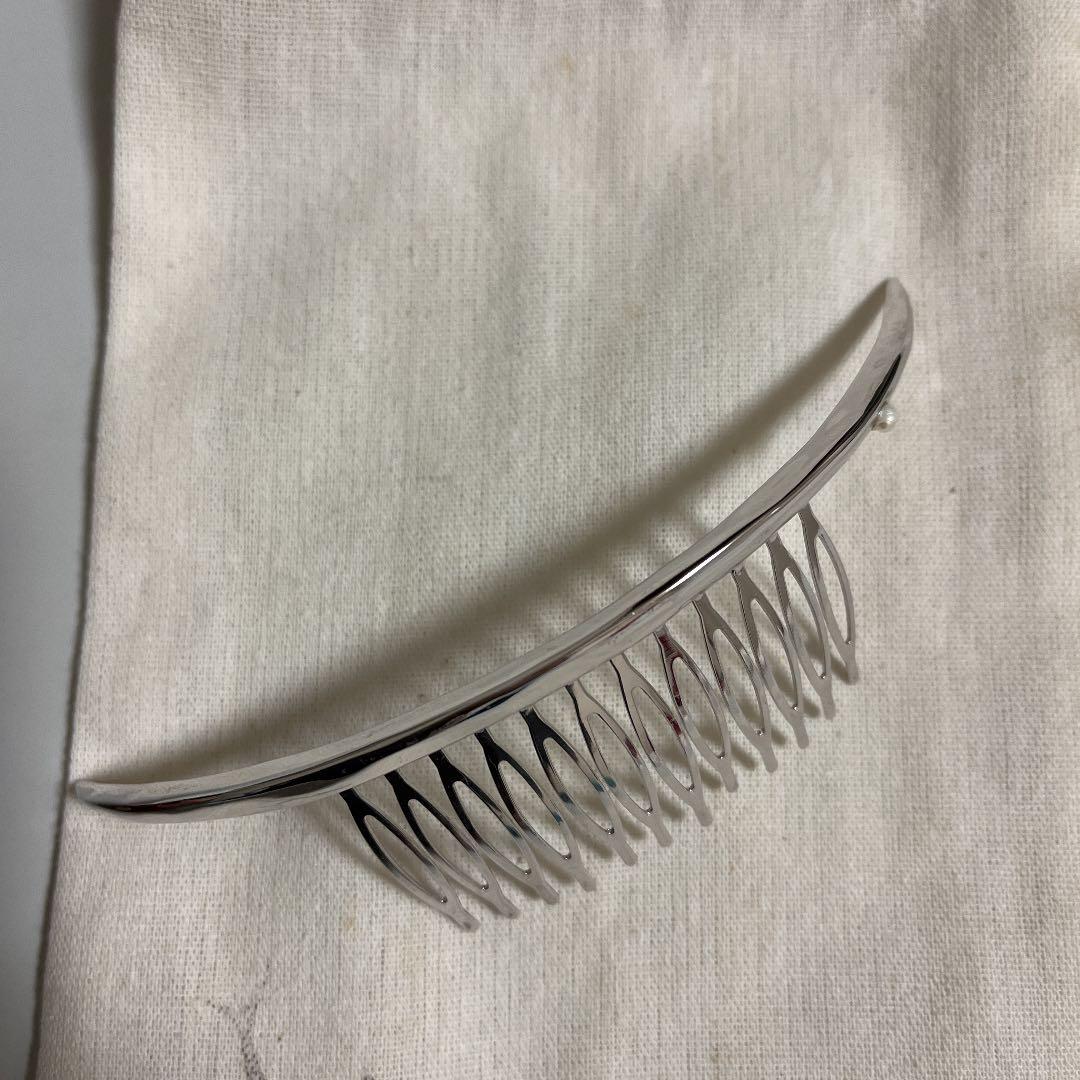 シルバー　パール付き　完売品　プリュイ　pluie