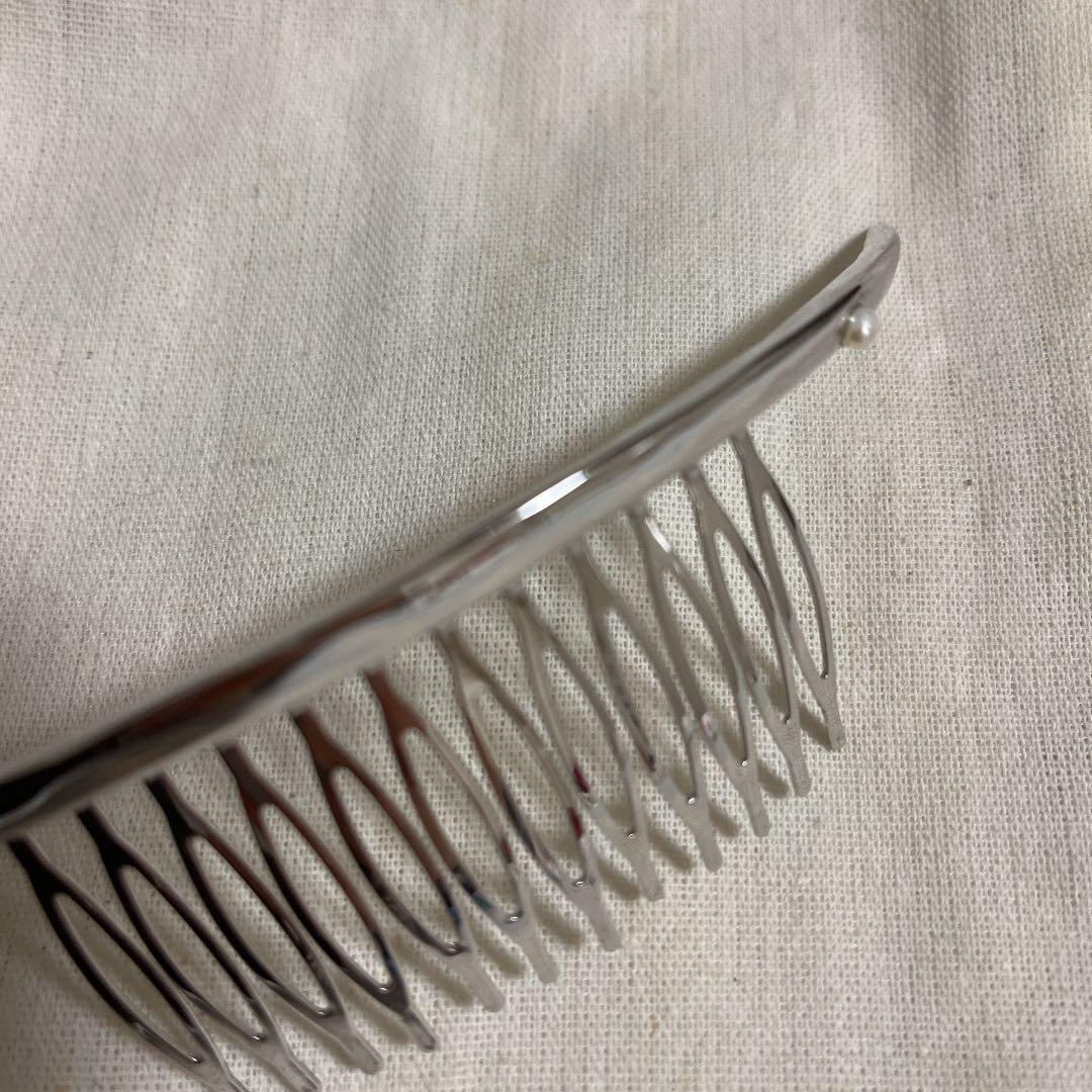 シルバー　パール付き　完売品　プリュイ　pluie