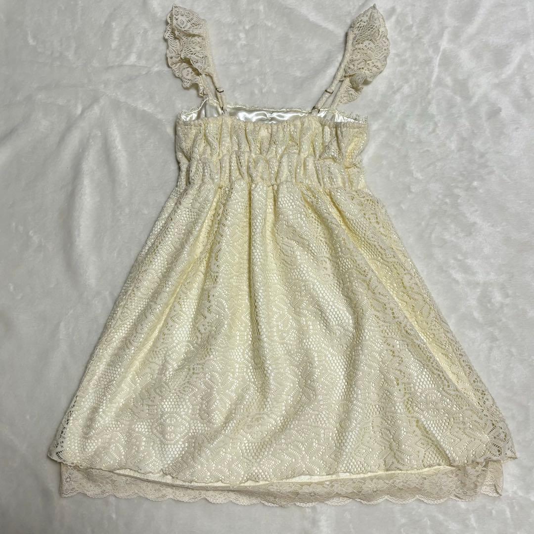 LIZ LISA リズリサ　キャミワンピース　ビックリボン　金ボタン　y2k