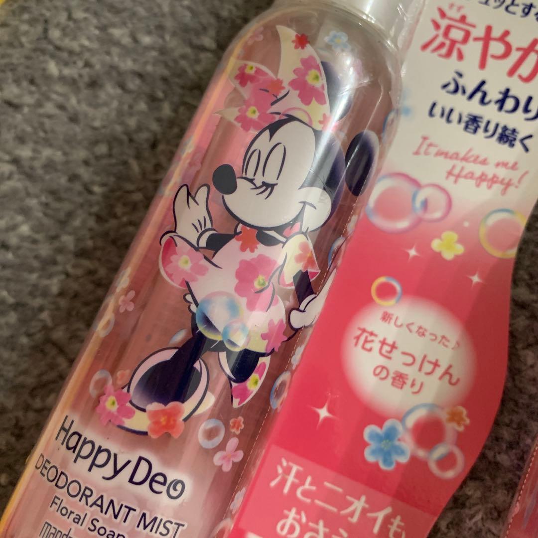 【廃盤】Happy Deo デオドラントミスト 花せっけん　2本セット