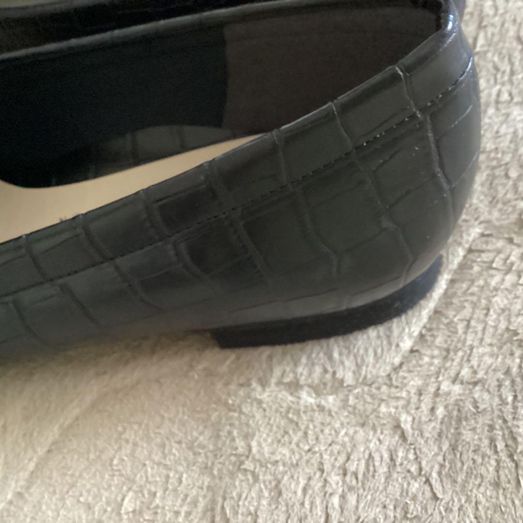 ローファーフラットシューズ 銀座ワシントン　25センチ　晴雨兼用