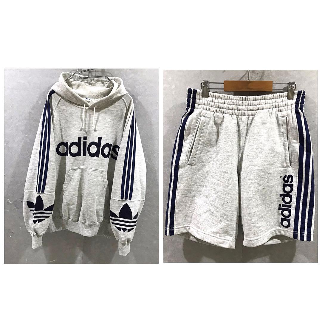 90ｓ ａｄｉｄａｓ デカロゴ スウェット セットアップ ヴィンテージ Ｏ