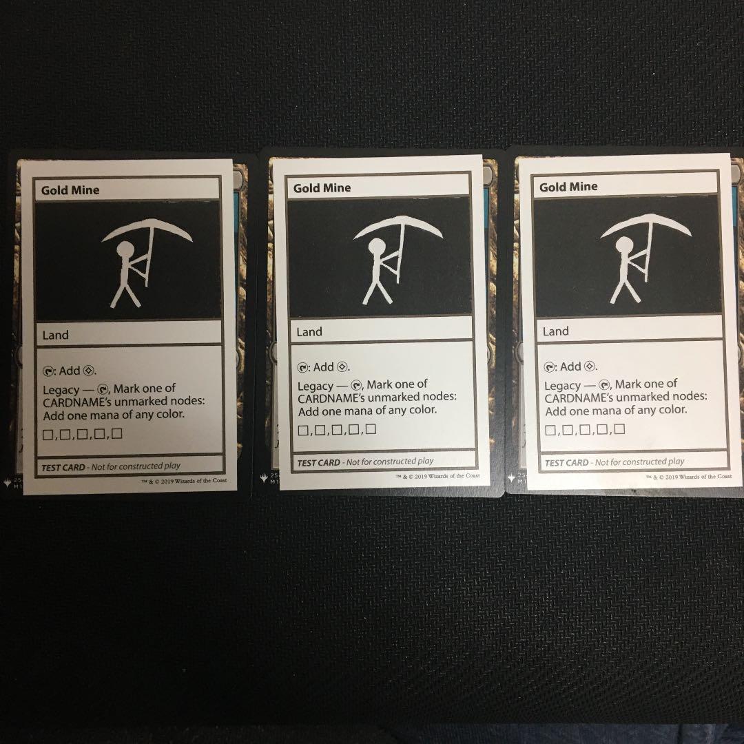 初版　mtg Gold Mine 3枚　ミステリーブースター　テストカード