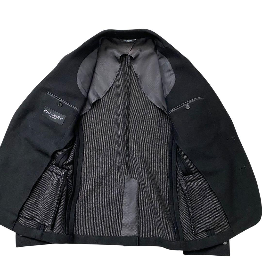 【希少】 ドルチェ＆ガッバーナ アンコンジャケット 銀ボタン ブラック ウール