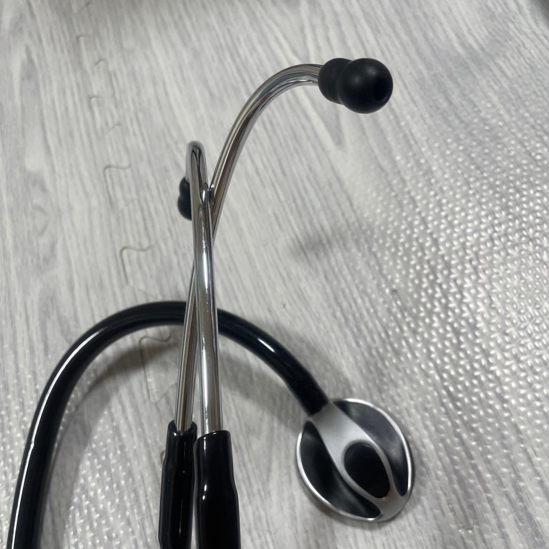 聴診器 シングルヘッド　イヤーチップ、膜面付き。