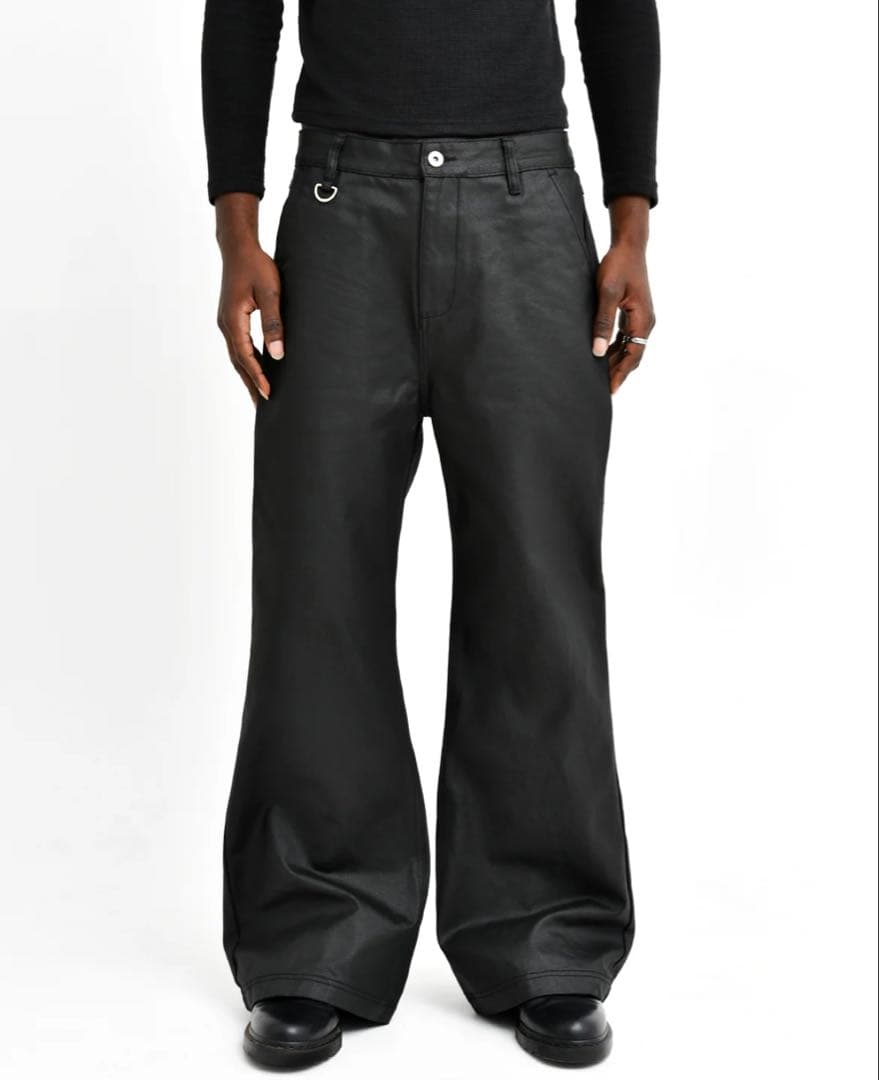 パンツ Asapmode Stacked Oil Coating Pants M