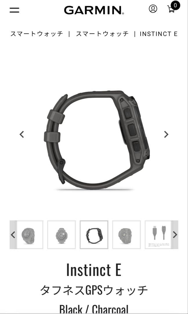 GARMIN Instinct EタフネスGPSウォッチBlack