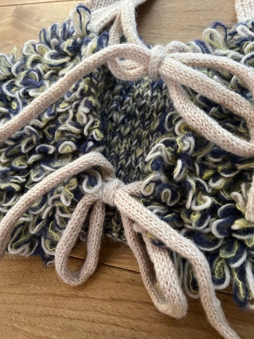 お値下げ不可/池田泉さんPUR loop hand knit top ビスチェ