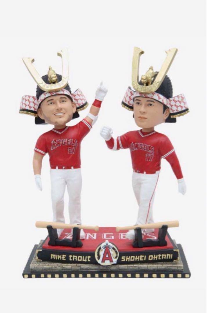 エンゼルス 大谷翔平 マイクトラウト トラウタニ ボブルヘッド ホームラン兜