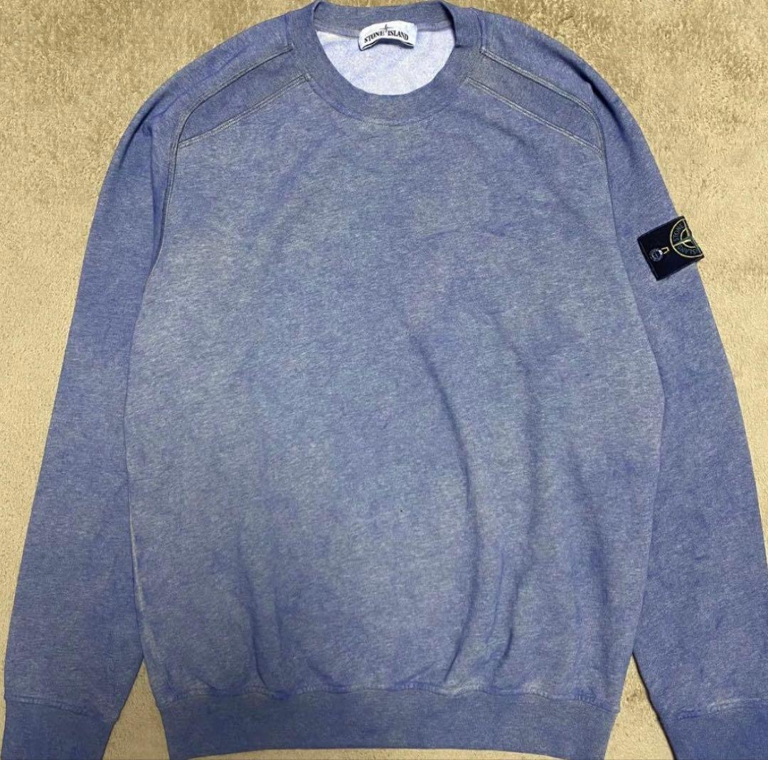 STONE  ダストスウェット 青