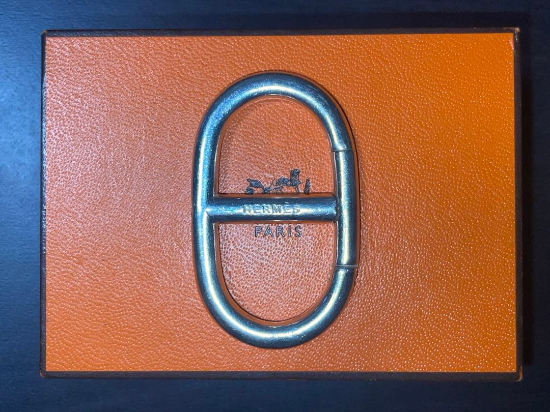 エルメス ヴィンテージ シェーヌダンクル カラビナ キーリング