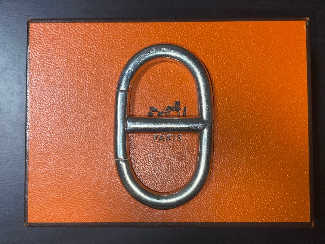 エルメス ヴィンテージ シェーヌダンクル カラビナ キーリング