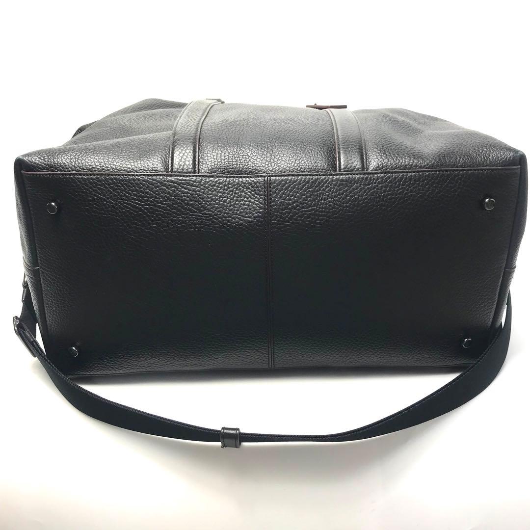 コーチ COACH ボストンバッグ ブラック レザー 大容量 旅行 75715