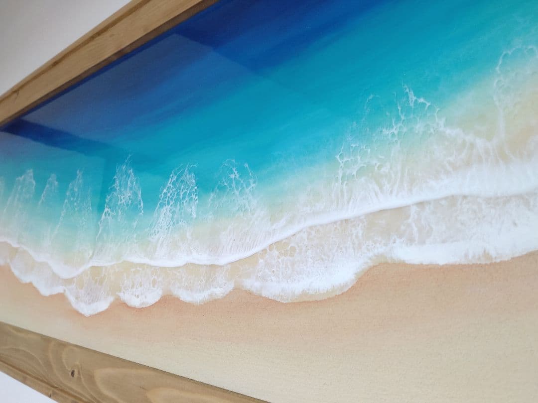 レジンアート(OkinawaBlue・Frametype・1000×400・1)