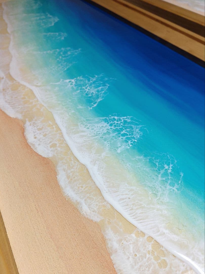 レジンアート(OkinawaBlue・Frametype・1000×400・1)