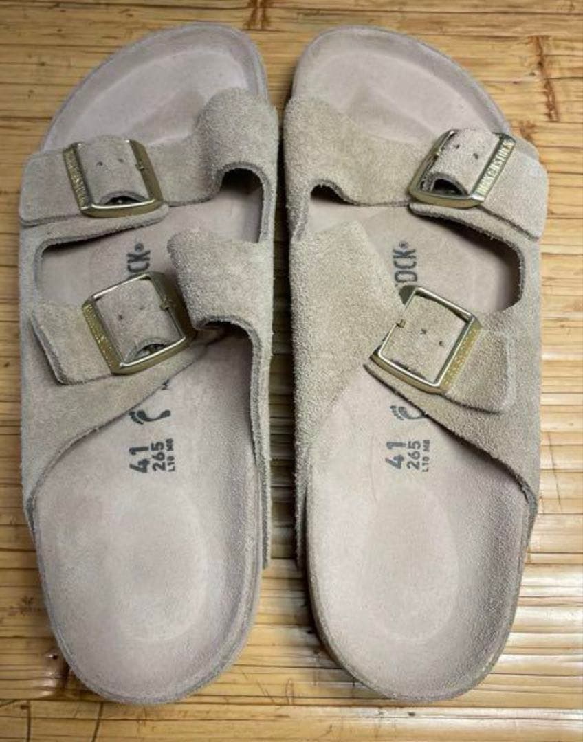 Birkenstock beams別注イクスクイジットアリゾナ41ナロー　トープ