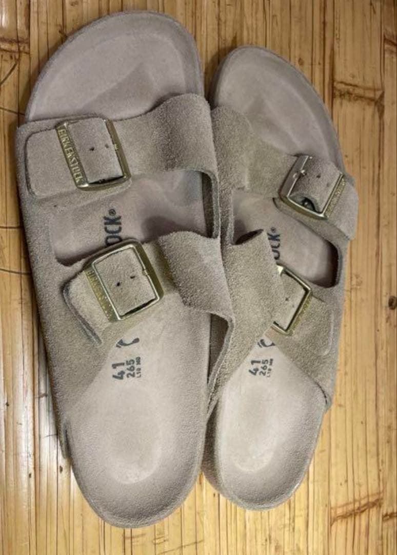 Birkenstock beams別注イクスクイジットアリゾナ41ナロー　トープ