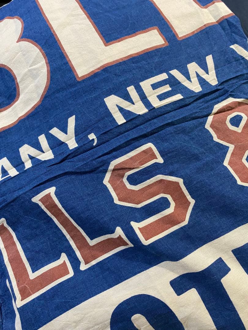 DOUBLE RL ヴィンテージ ストール ネイビー