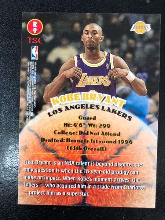 コービーブライアント ルーキーカード 1996年TOPPS R9