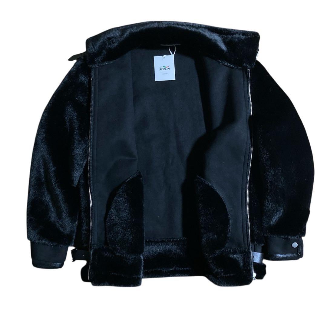 新品タグ付き✨【RISELIN】 ミンクファーコート ジャケット 毛皮 (M)