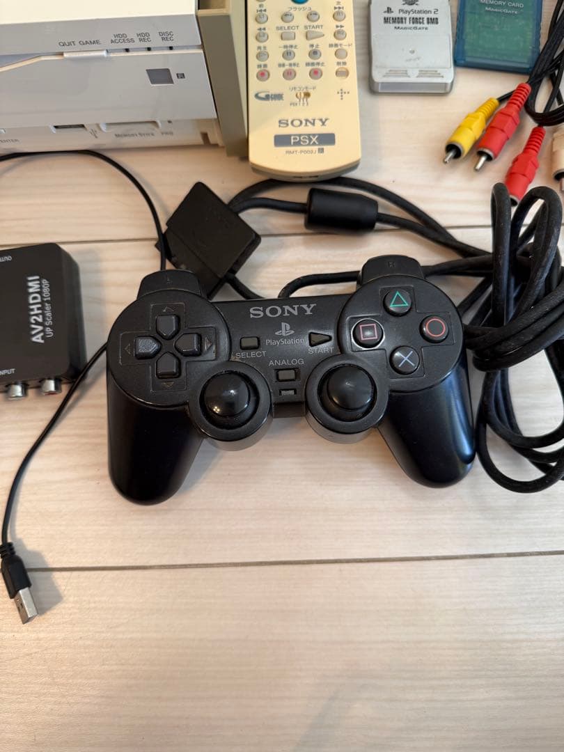 Sony PSX 本体 + コントローラー + リモコン + メモリーカード等