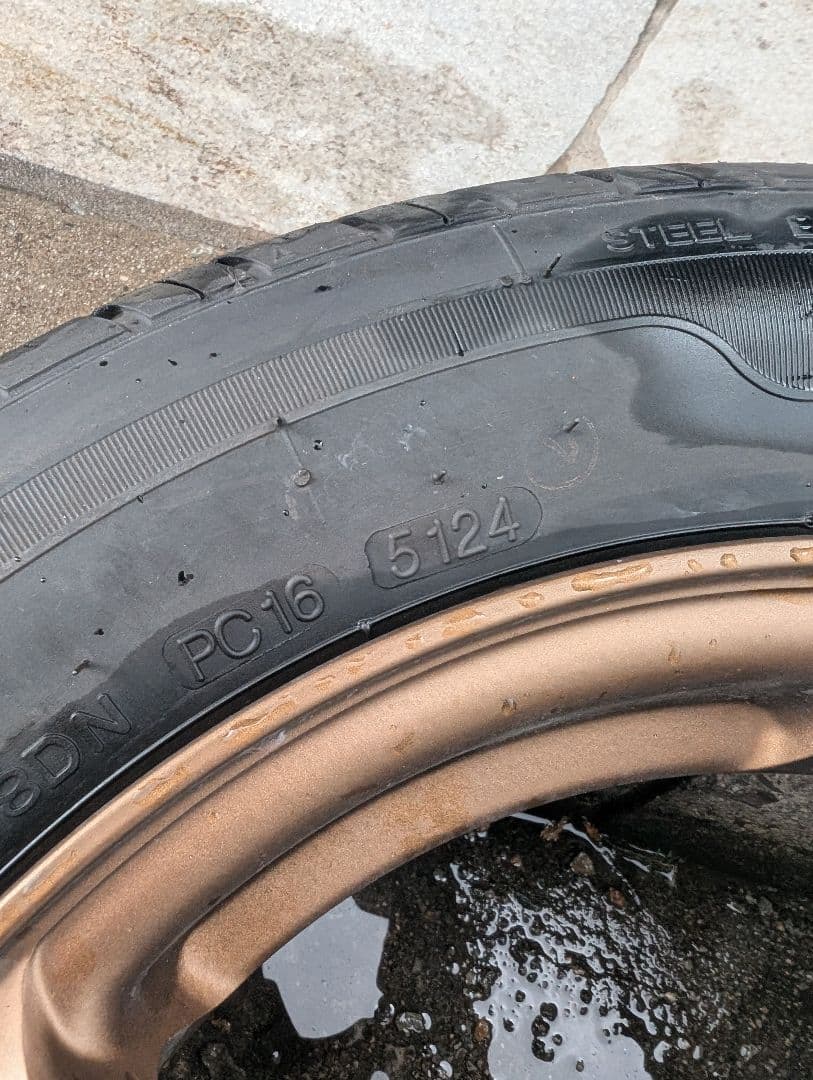 オレンジ155/65R14 PCD100 4H＋NS-2